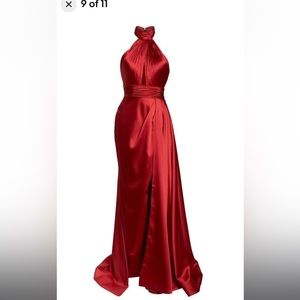 Mac Duggal maroon gown